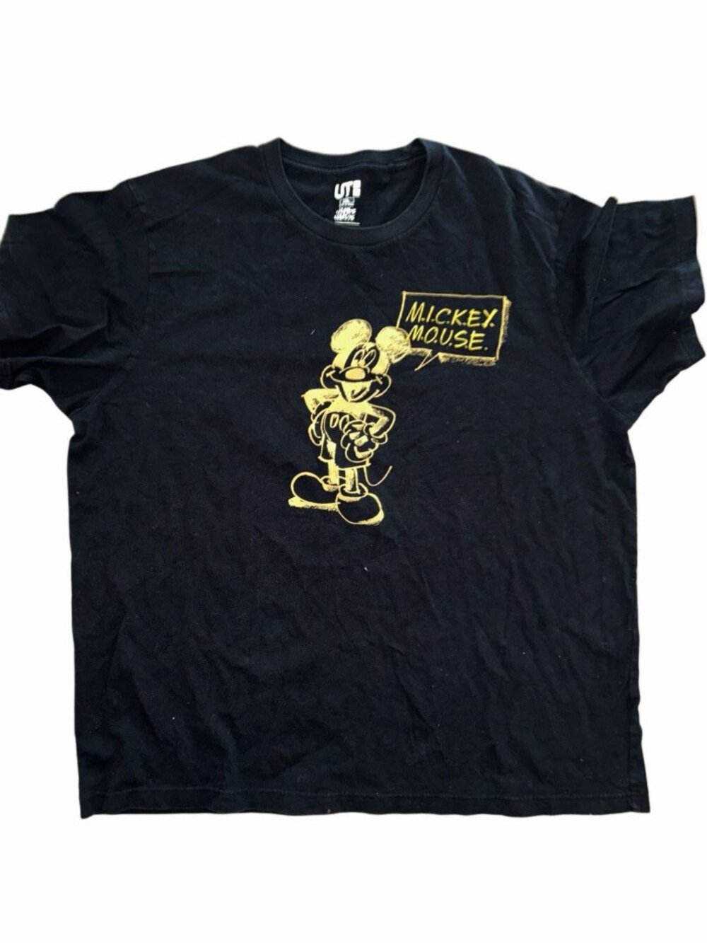 James Jarvis Uniqlo UT Xxl Mickey Mouse Print Men's T-shirt